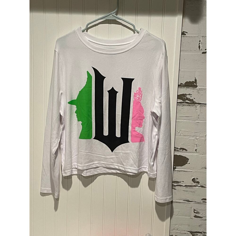 Wicked official long sleeve white shirt size medium NWOT
